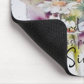 Serviere den Herrn mit Gruß und Blüte Mousepad (Ecke)