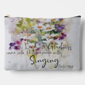 Serviere den Herrn mit Gruß und Blüte Zubehörtasche (Vorderseite)