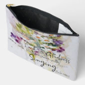 Serviere den Herrn mit Gruß und Blüte Zubehörtasche (Offen)