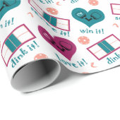 Servieren Sie es, gewinnen Sie es, trinken Sie es Geschenkpapier (Rolleneckpunkt)