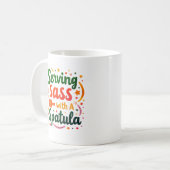 Servieren Sie Sass mit einem Spatel-Kaffeebecher Kaffeetasse (Vorderseite Links)
