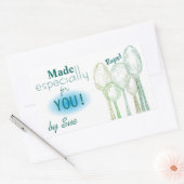 Servieren von benutzerdefinierten Geschenkklammern Rechteckiger Aufkleber (Umschlag)