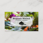 Servieren von Platter und Messer | Gemüse Visitenkarte (Vorderseite)