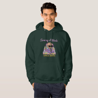 Servierhaltung seit der Geburt | Lustiger Baby-Spr Hoodie