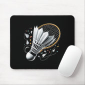 Serviert Feiern Badminton Lustig Grafik Te Mousepad (Mit Mouse)