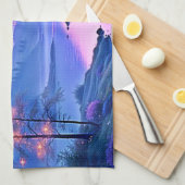 Serviertablett Geschirrtuch (Viertel Falte)