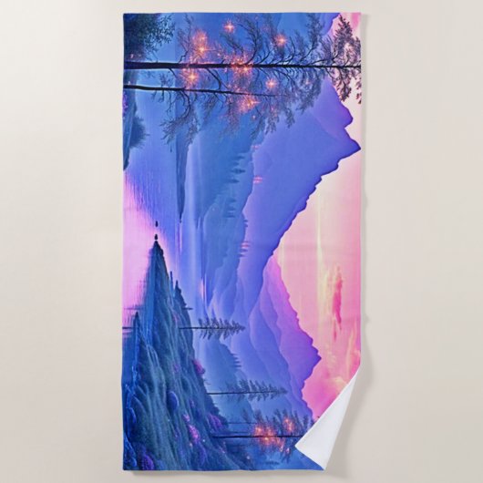 Serviertablett Strandtuch (Vorderseite)