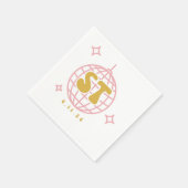 Serviette aus Salbei (Ecke)
