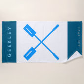 Serviette de plage GEEKLEY "Oars" Strandtuch (Vorderseite)