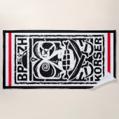 Serviette De Plage Tiki Breizh Korser Strandtuch (Vorderseite)