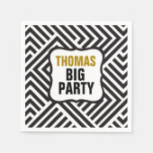 SERVIETTE FÜR das PERSONALISIERTE FEST (Vorderseite)