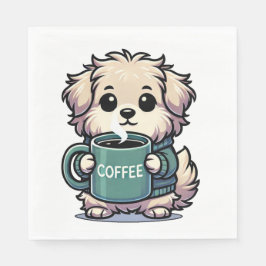 Serviette Kaffeehund