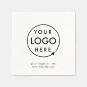 Serviette mit individuellem Logo | Servietten mit (Vorderseite)