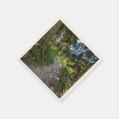 Serviette mit Waldmotiv (Ecke)