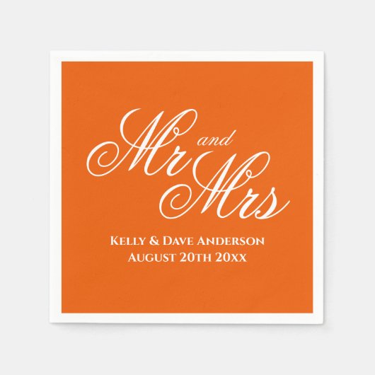 Servietten auf Hochzeitsfeiern in Rot-Chic (Vorderseite)