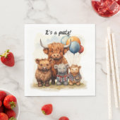 Servietten aus dem Party Highland, schottisches Ku (Beispiel)