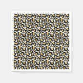 Servietten aus Gold, Weiß und Schwarz (Vorderseite)