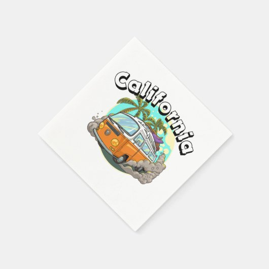 Servietten aus kalifornischem Party (Ecke)