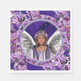 Servietten aus lila Soul