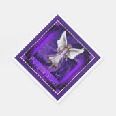 Servietten aus lila Soul (Ecke)