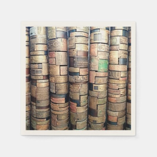 Servietten aus Messingplatten (Vorderseite)