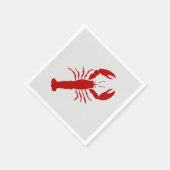 Servietten aus rotem und grauem Hummer (Ecke)