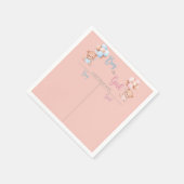 Servietten Baby Mädchen oder Baby Junge Spiel (Ecke)