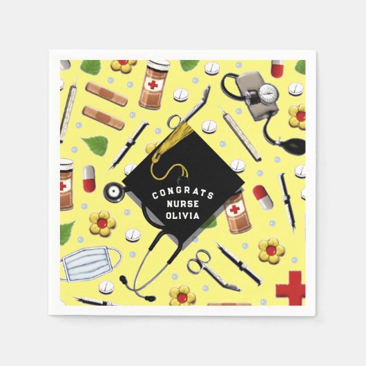 Servietten der Krankenschwester Graduation Party (Vorderseite)