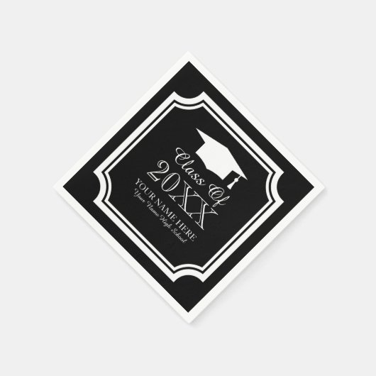 Servietten für Absolventen nach Maß (Ecke)