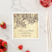 Servietten für Hochzeitspapiere (Beispiel)