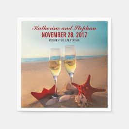 Servietten für Hochzeitspapiere