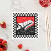 Servietten für Rot und Schwarz (Beispiel)