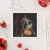 Servietten Halloween Party mit Geisterpferd (Beispiel)