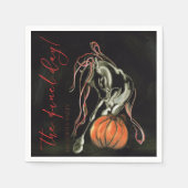 Servietten Halloween Party mit Geisterpferd (Vorderseite)