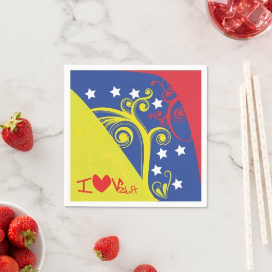 Servietten I Love Venezuela (Beispiel)
