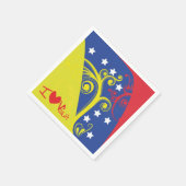 Servietten I Love Venezuela (Ecke)