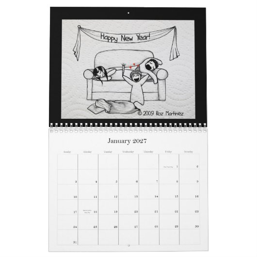 Servietten-Leute-Kalender Kalender (Jan 2027)