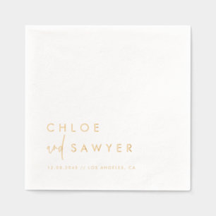 SERVIETTEN MIT FOLIE