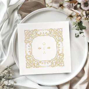 SERVIETTEN MIT FOLIE