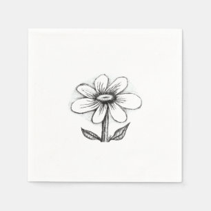 Servietten mit Gänseblümchen für sie