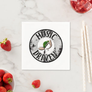 Servietten mit Musik