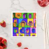 Servietten zum Geburtstag mit Geschenkdesign (Beispiel)