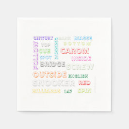 Servietten zum Thema Snooker