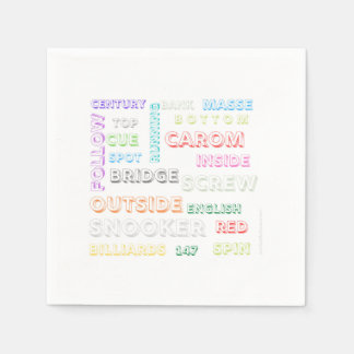 Servietten zum Thema Snooker