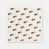 Servilleta con acuarela de corcho de vino serviette (Vorderseite)