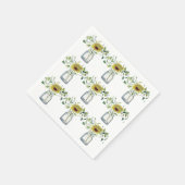 Servilleta con diseño de florero y mar serviette (Ecke)