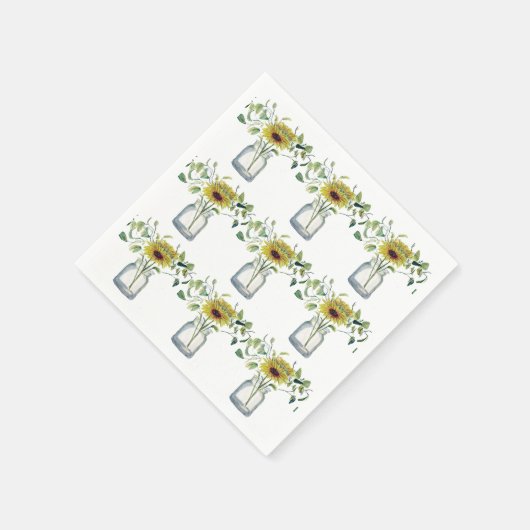 Servilleta con diseño de florero y mar serviette (Ecke)