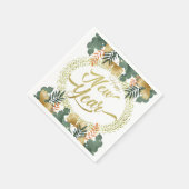 Servilleta de papel con feliz año nuevo serviette (Ecke)