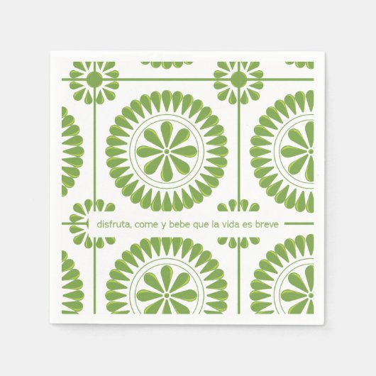 Servilleta de papel con krankño mexicano serviette (Vorderseite)