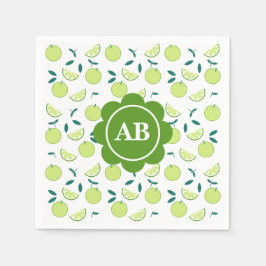 Servilleta de papel diseño de limas serviette